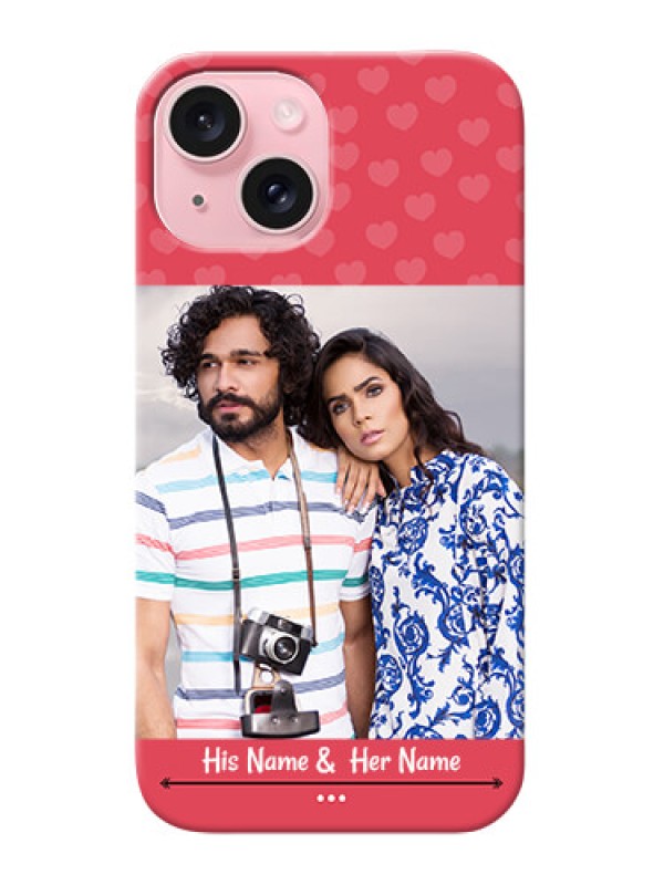 Custom iPhone 15 Mobile Cases: Simple Love Design
