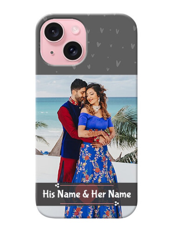 Custom iPhone 15 Mobile Covers: Buy Love Design with Photo Online