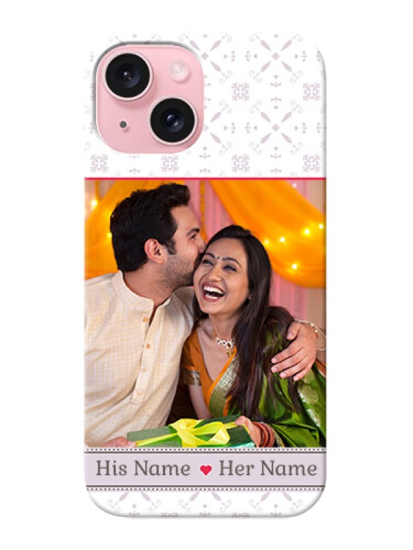 Custom iPhone 15 Phone Cases with Photo and Ethnic Design