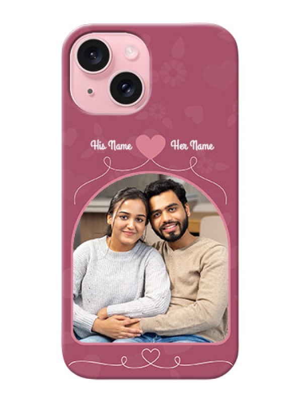 Custom iPhone 15 mobile phone covers: Love Floral Design