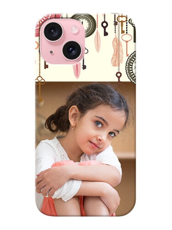 Custom iPhone 15 Phone Back Covers: Boho Style Design