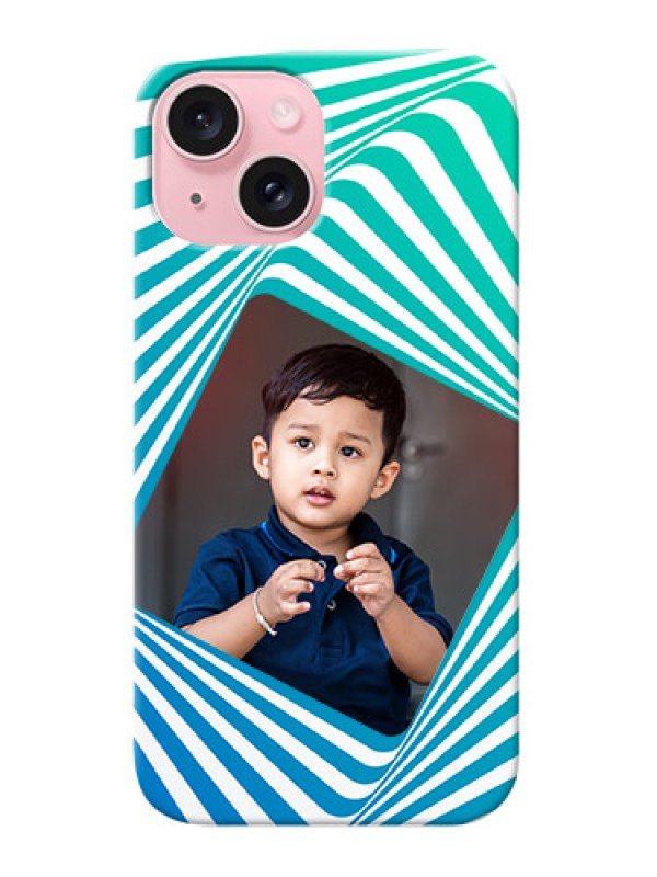 Custom iPhone 15 Personalised Mobile Covers: Abstract Spiral Design