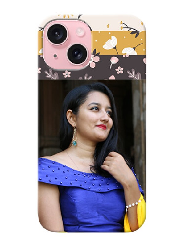Custom iPhone 15 mobile cases online: Stylish Floral Design