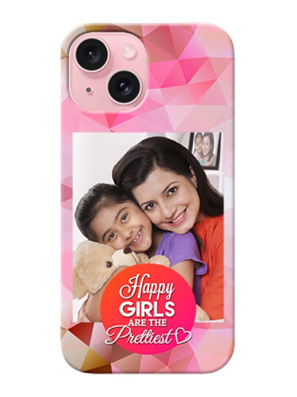 Custom iPhone 15 Personalized Phone Covers: Abstract Triangle Design