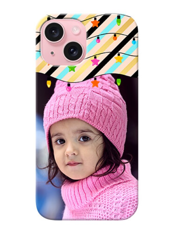 Custom iPhone 15 Personalized Mobile Covers: Lights Hanging Design