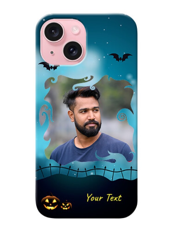 Custom iPhone 15 Personalised Phone Cases: Halloween frame design