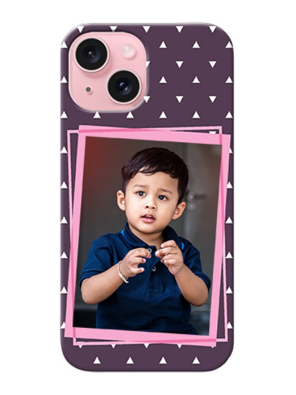 Custom iPhone 15 Phone Cases: Triangle Pattern Dotted Design