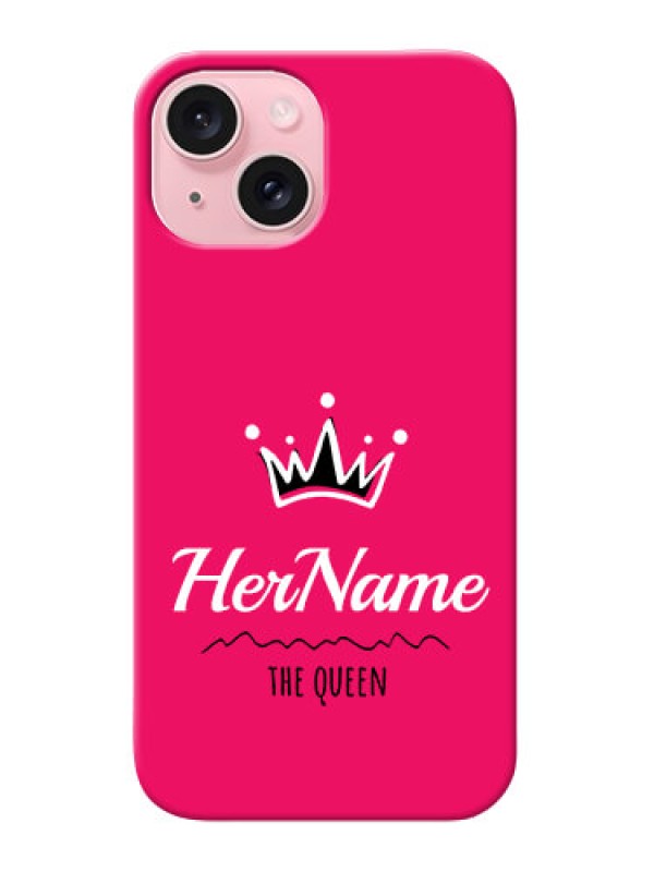 Custom iPhone 15 Queen Phone Case with Name