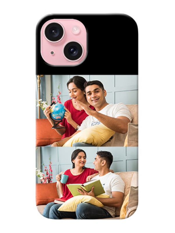 Custom iPhone 15 2 Images on Phone Cover