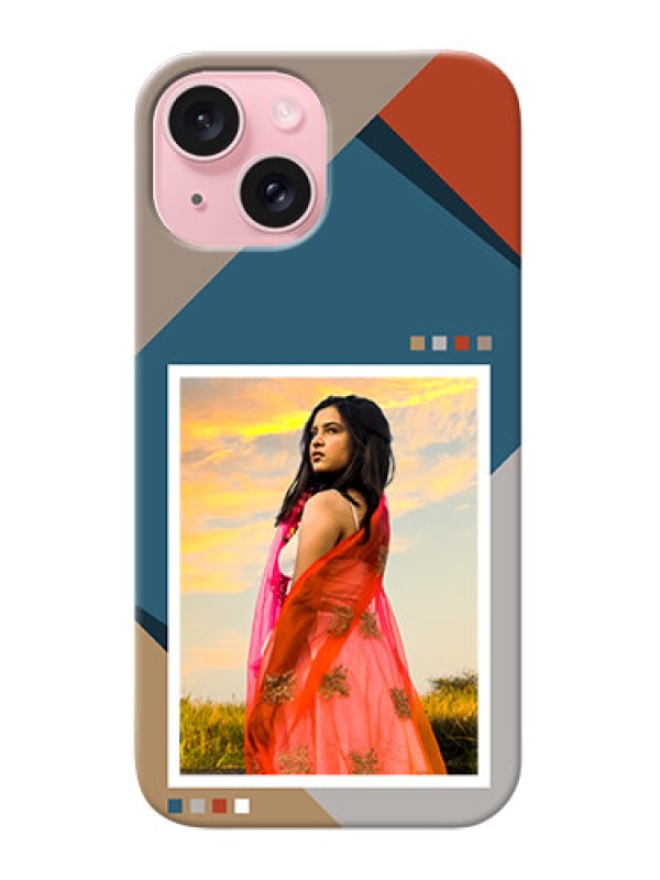 Custom iPhone 15 Personalized Phone Case with Retro color pallet Design