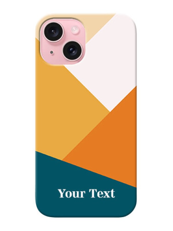 Custom iPhone 15 Personalized Phone Case with Stacked Multiwithcolour Design