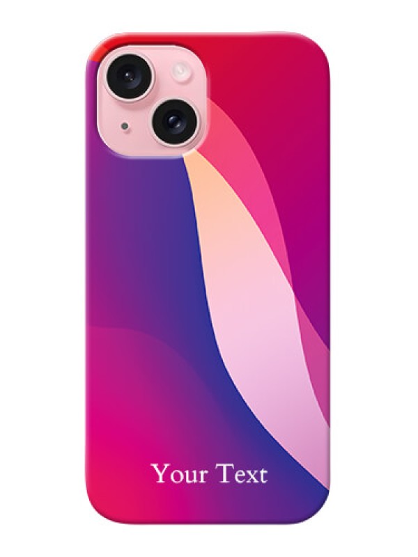 Custom iPhone 15 Personalized Phone Case with Digital abstract Overlap Design