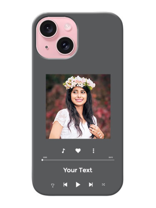 Custom iPhone 15 Custom Mobile Case with Play The Music Design