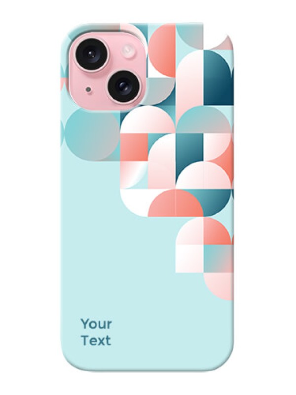 Custom iPhone 15 Custom Phone Case with Stylish Semiwithcircle Pattern Design