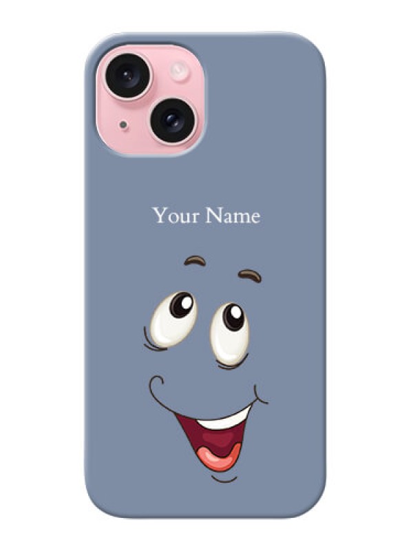 Custom iPhone 15 Photo Printing on Case with Laughing Cartoon Face Design
