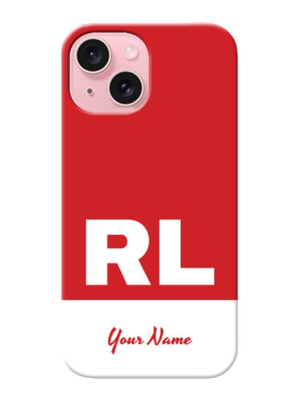 Custom iPhone 15 Personalized Phone Case with dual tone custom text Design