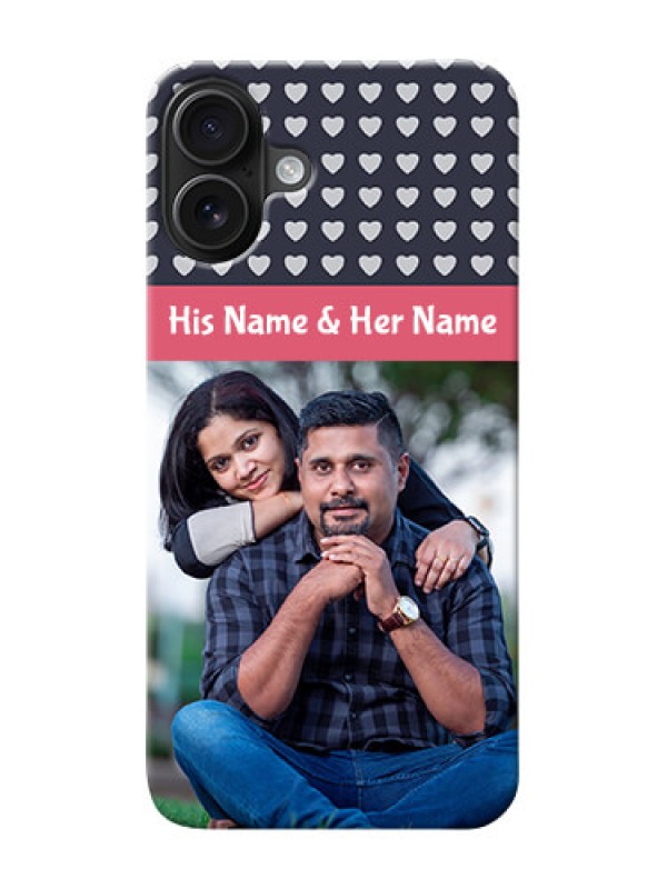 Custom iPhone 16 Plus Custom Mobile Case with Love Symbols Design