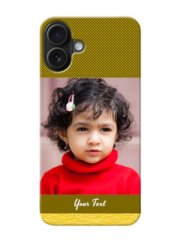 Custom iPhone 16 Plus custom mobile back covers: Simple Green Color Design