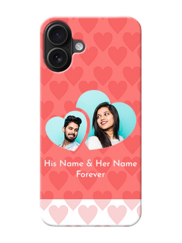 Custom iPhone 16 Plus personalized phone covers: Couple Pic Upload Design