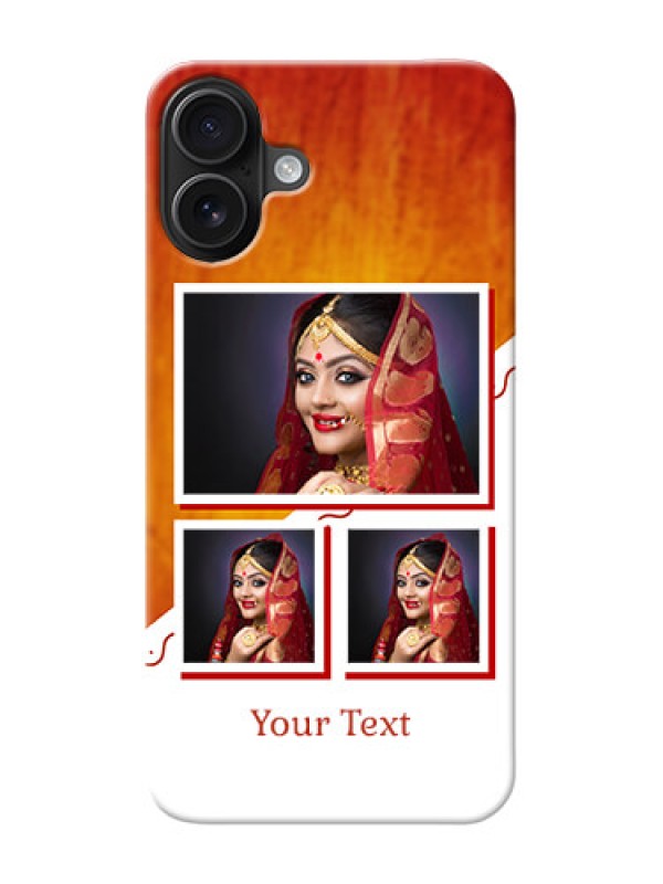 Custom iPhone 16 Plus Personalised Phone Cases: Wedding Memories Design
