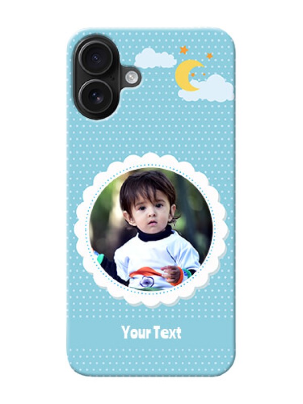 Custom iPhone 16 Plus mobile cases online: violet Pattern Design