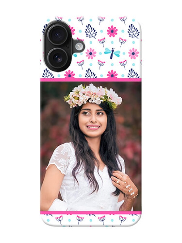 Custom iPhone 16 Plus Mobile Covers: Colorful Flower Design