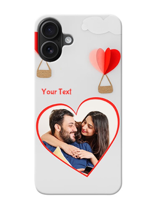 Custom iPhone 16 Plus Phone Covers: Parachute Love Design
