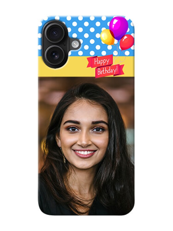 Custom iPhone 16 Plus custom mobile back covers: Happy Birthday Design