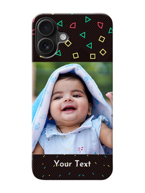 Custom iPhone 16 Plus custom mobile cases with confetti birthday design