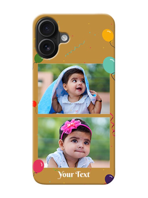 Custom iPhone 16 Plus Phone Covers: Image Holder with Birthday Celebrations Design