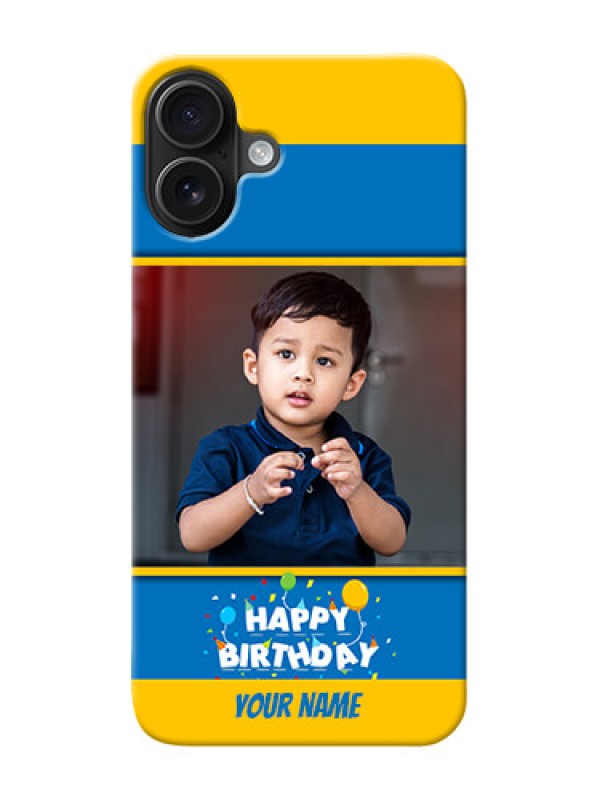 Custom iPhone 16 Plus Mobile Back Covers Online: Birthday Wishes Design