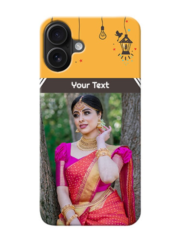 Custom iPhone 16 Plus custom back covers with Family Picture and Icons