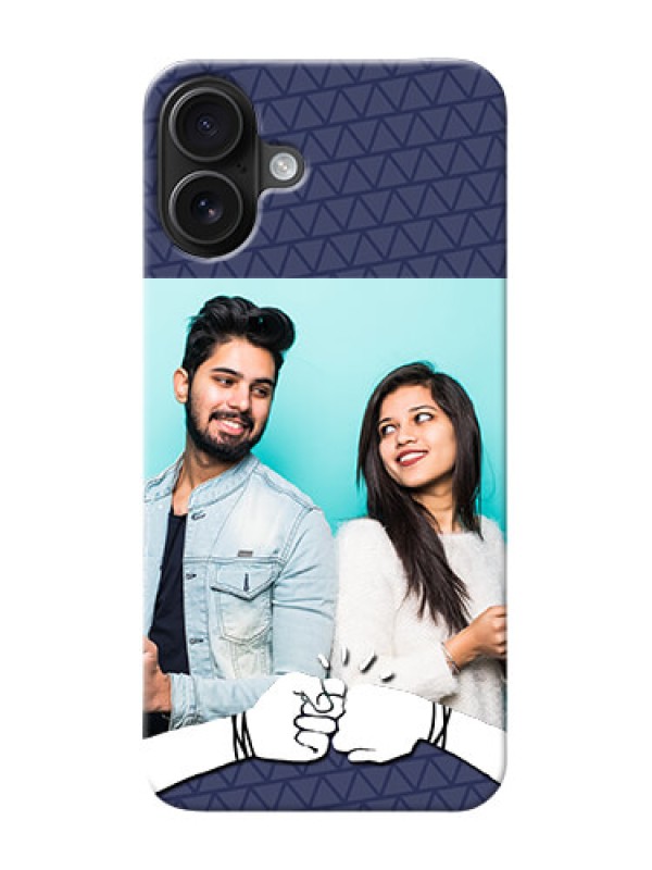 Custom iPhone 16 Plus Mobile Covers Online with Best Friends Design