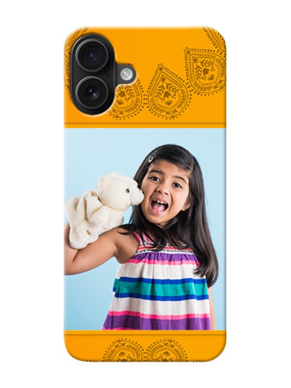 Custom iPhone 16 Plus custom mobile back covers: Photo Wedding Design