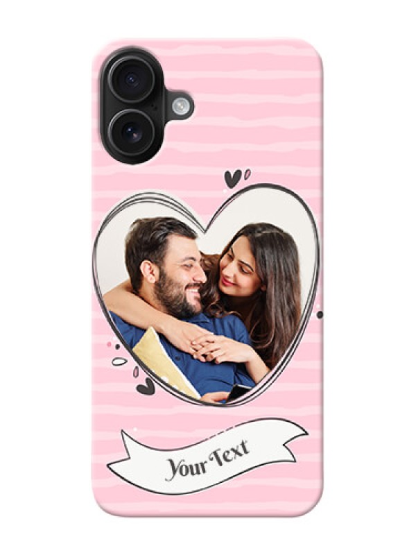 Custom iPhone 16 Plus custom mobile phone covers: Vintage Heart Design