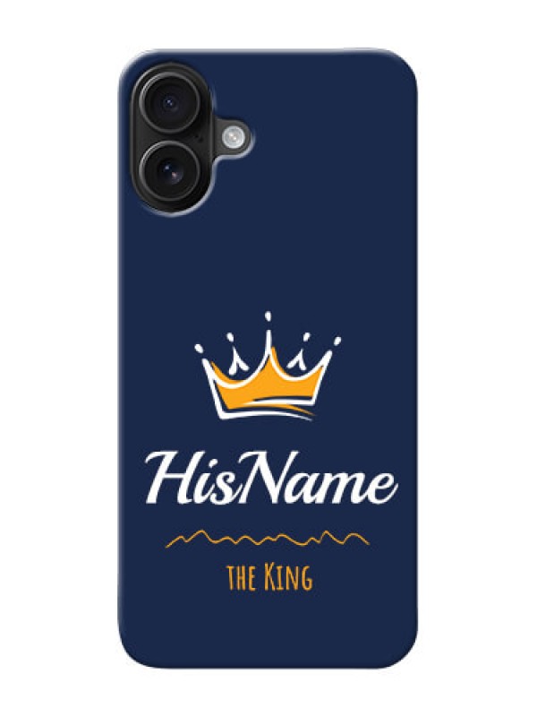 Custom iPhone 16 Plus King Phone Case with Name