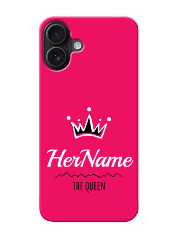 Custom iPhone 16 Plus Queen Phone Case with Name