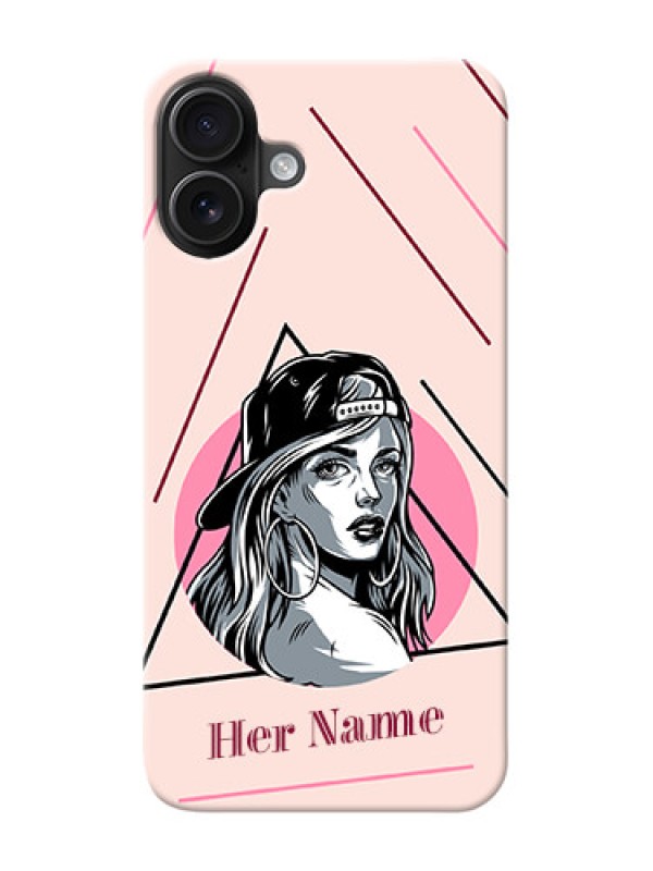 Custom iPhone 16 Plus Personalized Phone Case with Rockstar Girl Design