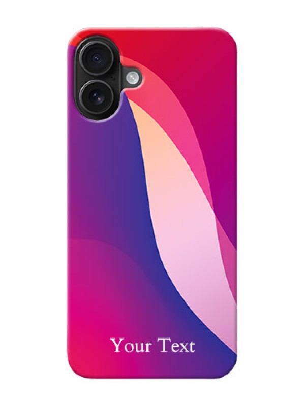 Custom iPhone 16 Plus Personalized Phone Case with Digital abstract Overlap Design