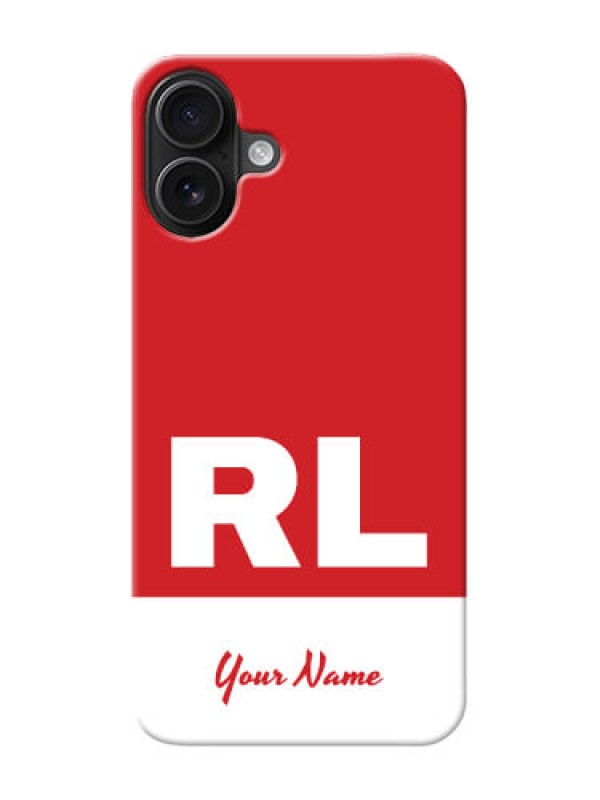 Custom iPhone 16 Plus Personalized Phone Case with dual tone custom text Design