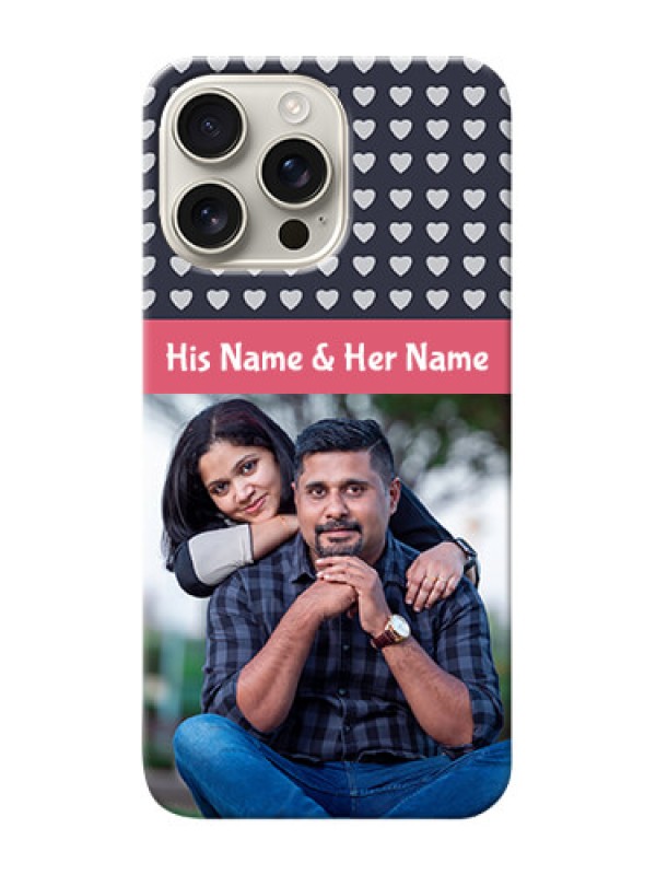 Custom iPhone 16 Pro Max Custom Mobile Case with Love Symbols Design