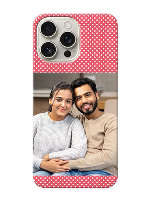 Custom iPhone 16 Pro Max Custom Mobile Case with White Dotted Design