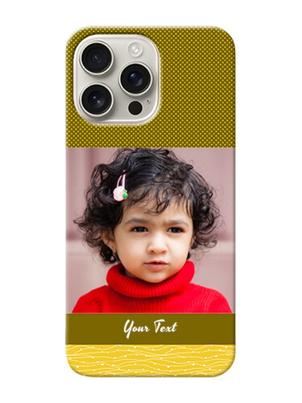 Custom iPhone 16 Pro Max custom mobile back covers: Simple Green Color Design