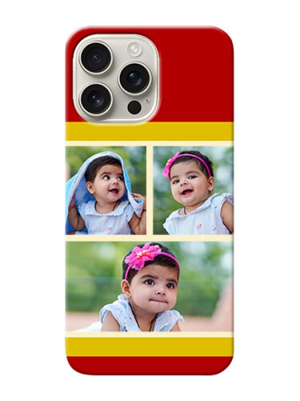 Custom iPhone 16 Pro Max mobile phone cases: Multiple Pic Upload Design