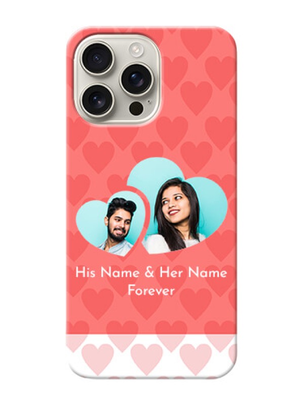 Custom iPhone 16 Pro Max personalized phone covers: Couple Pic Upload Design