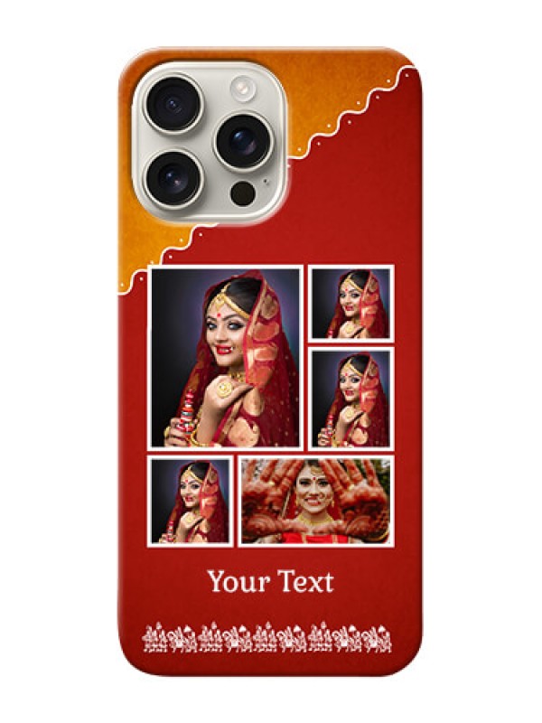 Custom iPhone 16 Pro Max customized phone cases: Wedding Pic Upload Design