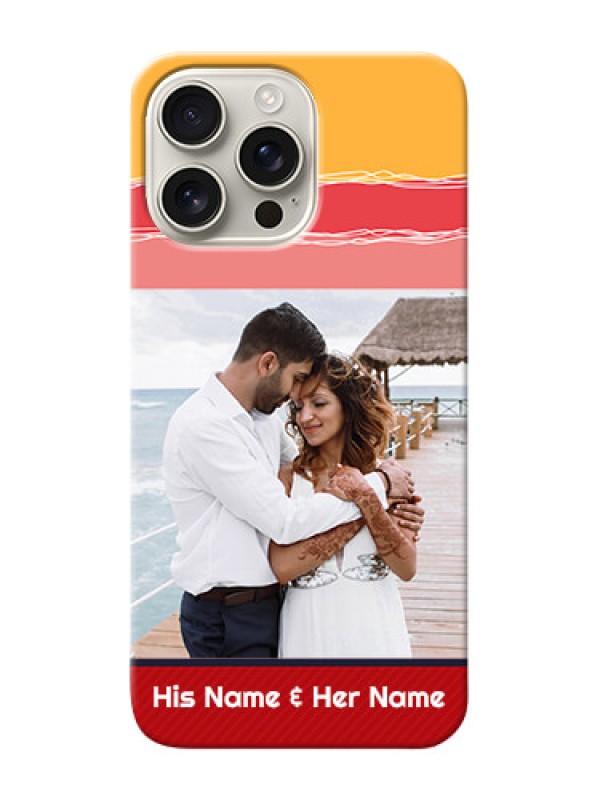 Custom iPhone 16 Pro Max custom mobile phone covers: Colorful Case Design