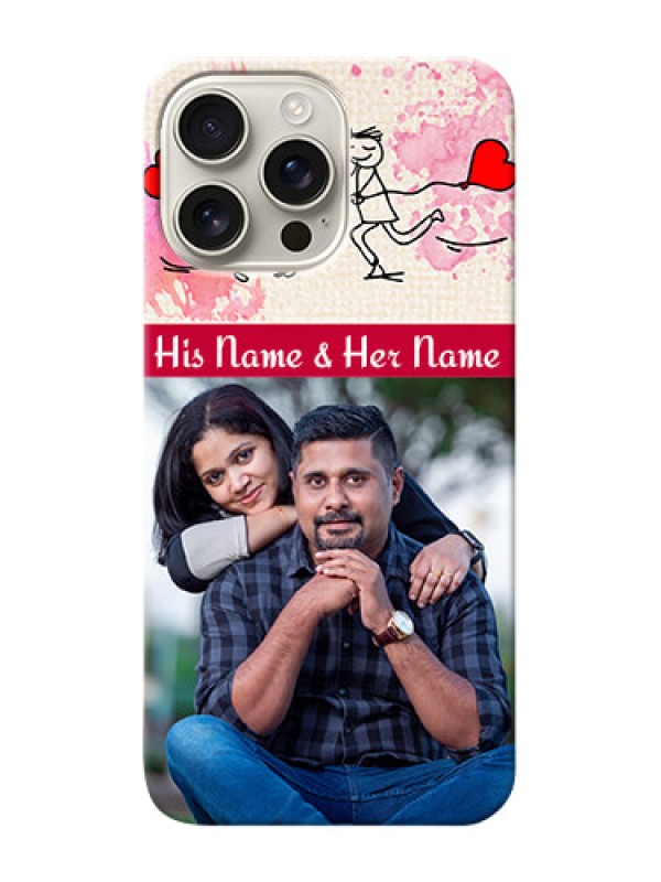 Custom iPhone 16 Pro Max phone back covers: You and Me Case Design