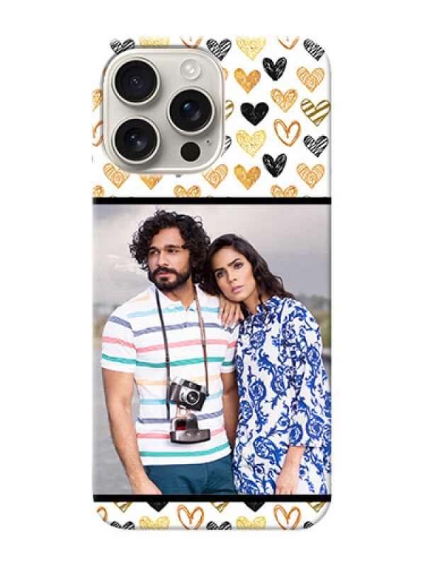 Custom iPhone 16 Pro Max Personalized Mobile Cases: Love Symbol Design