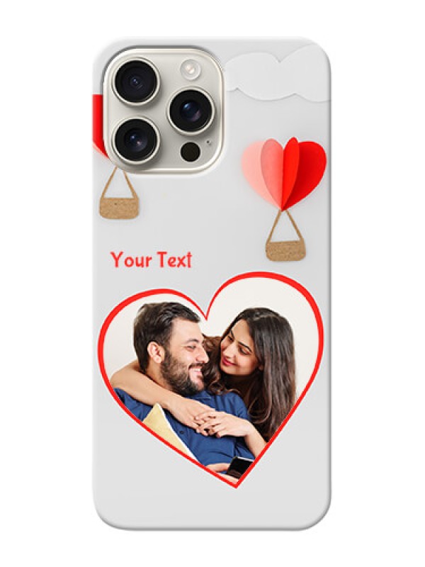 Custom iPhone 16 Pro Max Phone Covers: Parachute Love Design